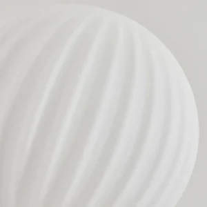 hofstein Lampadaire - Verre 12 cm Bernado Blanc, 3 lumières* Lampes Modernes