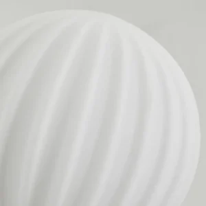 hofstein Lampadaire - Verre 10 cm Bernado Blanc, 5 lumières* Lampes Modernes