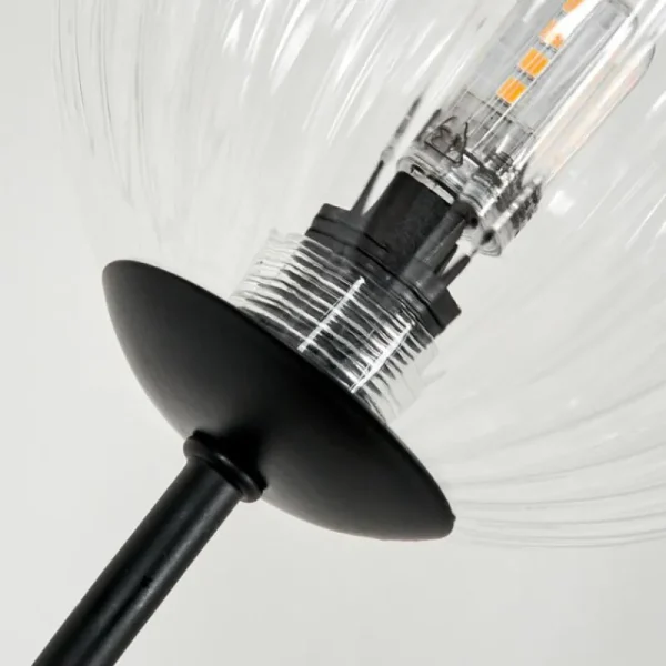 hofstein Lampadaire - Verre 12 cm Bernado Clair, 6 lumières* Lampes Modernes