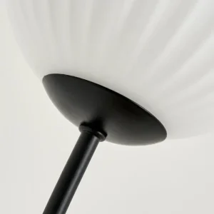 hofstein Lampadaire - Verre 12 cm Bernado Blanc, 3 lumières* Lampes Modernes