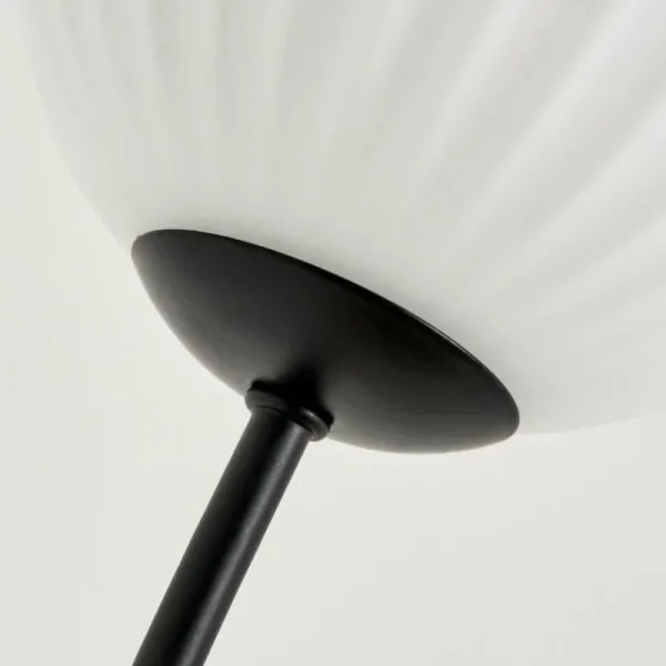 hofstein Lampadaire - Verre 12 cm Bernado Blanc, 6 lumières* Lampes Modernes