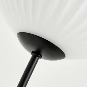 hofstein Lampadaire - Verre 15 cm Bernado Blanc, 3 lumières* Lampes Modernes