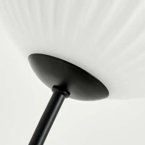 hofstein Lampadaire - Verre 15 cm Bernado Blanc, 3 lumières* Lampes Modernes
