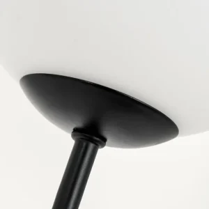 hofstein Lampadaire - Verre 12 cm Bernado Blanc, 3 lumières* Lampes En Verre