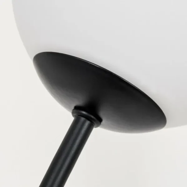 hofstein Lampadaire - Verre 10 cm Bernado Blanc, 3 lumières* Lampes En Verre