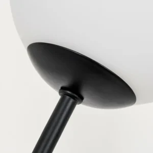 hofstein Lampadaire - Verre 10 cm Bernado Blanc, 6 lumières* Lampes En Verre