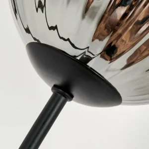 hofstein Lampadaire - Verre 12 cm Bernado Fumé, 3 lumières* Lampes Modernes