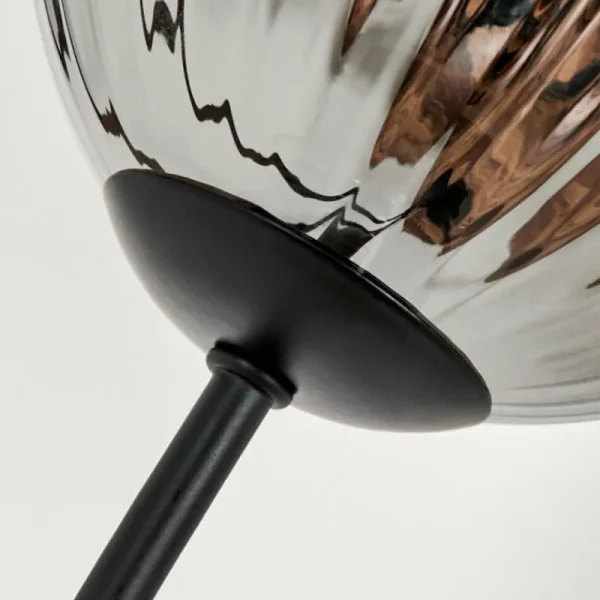 hofstein Lampadaire - Verre 12 cm Bernado Fumé, 3 lumières* Lampes Modernes