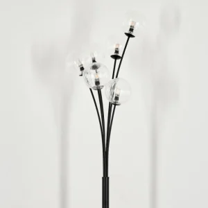 hofstein Lampadaire - Verre 12 cm Bernado Clair, 6 lumières* Lampes Modernes