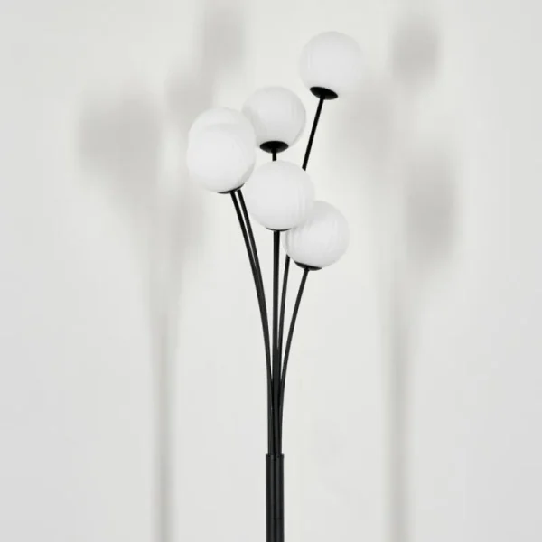 hofstein Lampadaire - Verre 12 cm Bernado Blanc, 6 lumières* Lampes Modernes