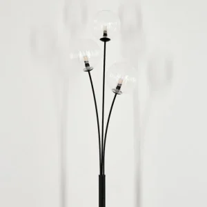 hofstein Lampadaire - Verre 15 cm Bernado Clair, 3 lumières* Lampes Modernes