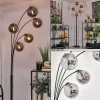 hofstein Lampadaire - Verre 15 cm Gastor Fumé, 5 lumières* Lampes Modernes