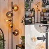 hofstein Lampadaire - Verre 15 cm Gastor Ambre, Clair, Fumé, 5 lumières* Lampes Modernes