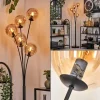 hofstein Lampadaire - Verre 15 cm Gastor Ambre, 5 lumières* Lampes En Verre