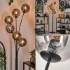 hofstein Lampadaire - Verre 15 cm Gastor Fumé, 6 lumières* Lampes Modernes