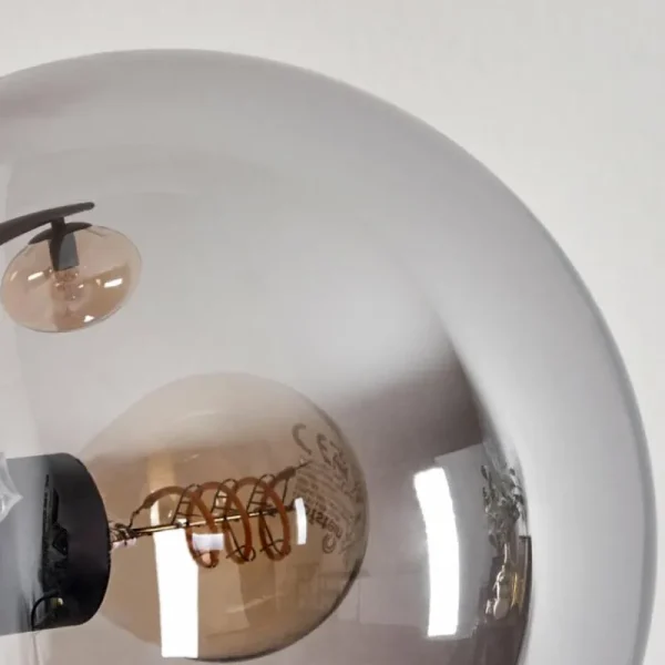 hofstein Lampadaire - Verre 15 cm Gastor Ambre, Clair, Fumé, 3 lumières* Lampes Modernes