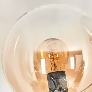 hofstein Lampadaire - Verre 15 cm Gastor Ambre, Clair, Fumé, 5 lumières* Lampes Modernes