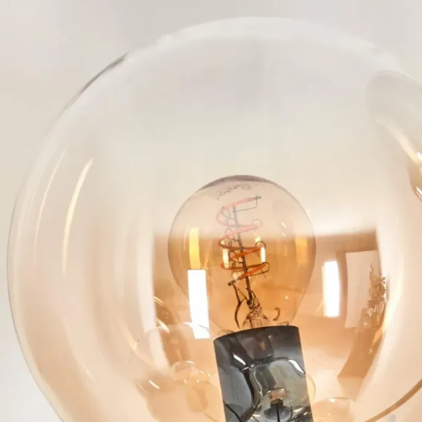 hofstein Lampadaire - Verre 15 cm Gastor Ambre, Clair, Fumé, 5 lumières* Lampes Modernes