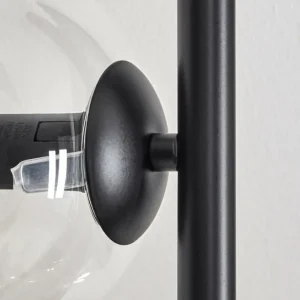 hofstein Lampadaire - Verre 15 cm Gastor Clair, 6 lumières* Lampes En Verre