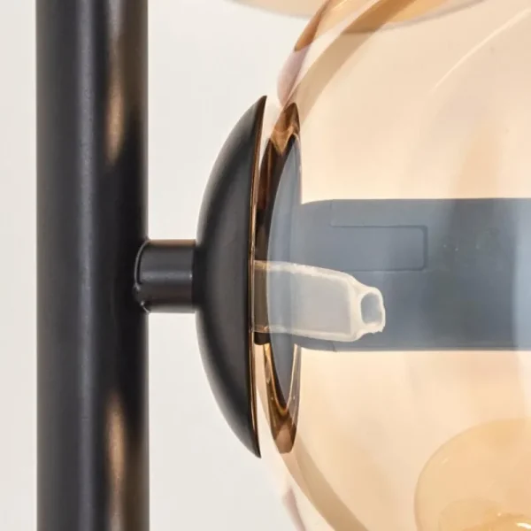 hofstein Lampadaire - Verre 15 cm Gastor Ambre, 6 lumières* Lampes En Verre
