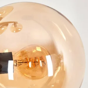 hofstein Lampadaire - Verre 15 cm Gastor Ambre, 4 lumières* Lampes En Verre