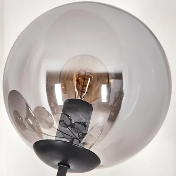hofstein Lampadaire - Verre 15 cm Gastor Fumé, 6 lumières* Lampes Modernes