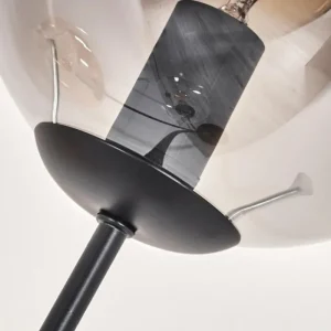 hofstein Lampadaire - Verre 15 cm Gastor Ambre, Clair, Fumé, 3 lumières* Lampes Modernes