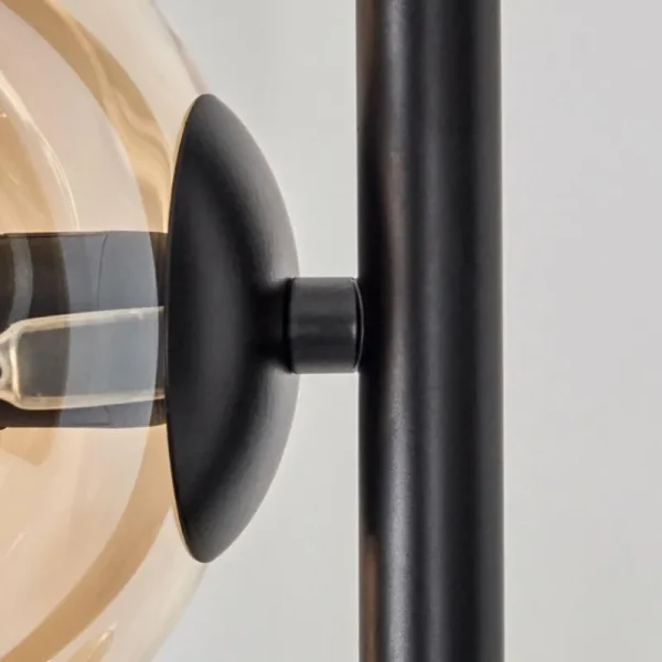 hofstein Lampadaire - Verre 15 cm Gastor Ambre, Clair, Fumé, 3 lumières* Lampes Modernes