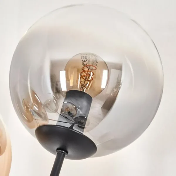 hofstein Lampadaire - Verre 15 cm Gastor Ambre, Clair, Fumé, 5 lumières* Lampes Modernes