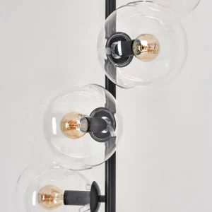 hofstein Lampadaire - Verre 15 cm Gastor Clair, 6 lumières* Lampes En Verre