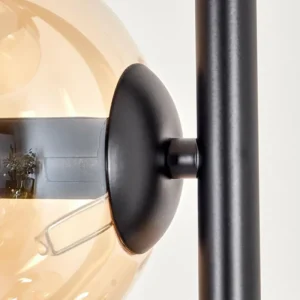 hofstein Lampadaire - Verre 15 cm Gastor Ambre, 4 lumières* Lampes En Verre