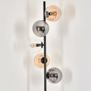 hofstein Lampadaire - Verre 15 cm Gastor Ambre, Clair, Fumé, 5 lumières* Lampes Modernes
