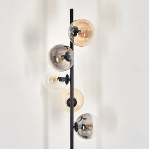 hofstein Lampadaire - Verre 15 cm Gastor Ambre, Clair, Fumé, 5 lumières* Lampes Modernes