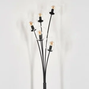 hofstein Lampadaire - Verre 15 cm Gastor Clair, 5 lumières* Lampes En Verre