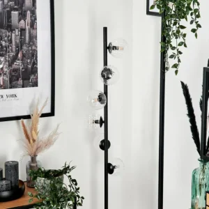 hofstein Lampadaire - Verre 10 cm Remaisnil Clair, 6 lumières* Lampes Modernes