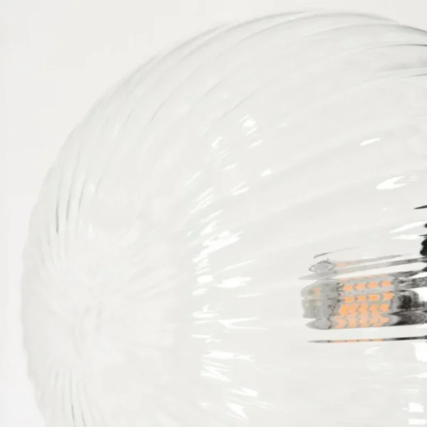 hofstein Lampadaire - Verre 15 cm Remaisnil Clair, 3 lumières* Lampes Modernes