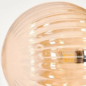 hofstein Lampadaire - Verre 15 cm Remaisnil Ambre, 5 lumières* Lampes Modernes