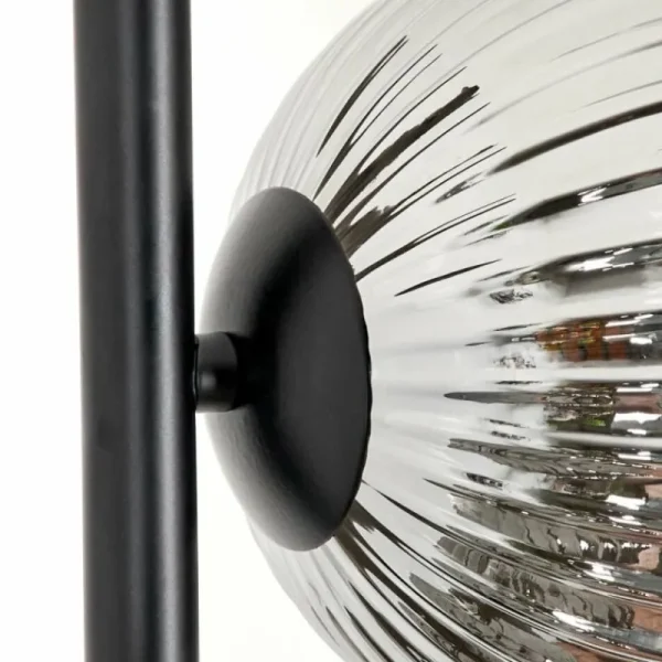 hofstein Lampadaire - Verre 15 cm Remaisnil Ambre, Fumé, 5 lumières* Lampes Modernes