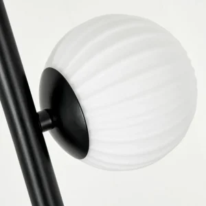hofstein Lampadaire - Verre 10 cm Remaisnil Blanc, 5 lumières* Lampes Modernes