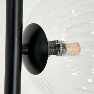 hofstein Lampadaire - Verre 15 cm Remaisnil Clair, 3 lumières* Lampes Modernes