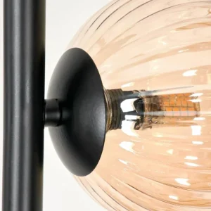 hofstein Lampadaire - Verre 12 cm Remaisnil Ambre, 6 lumières* Lampes Modernes