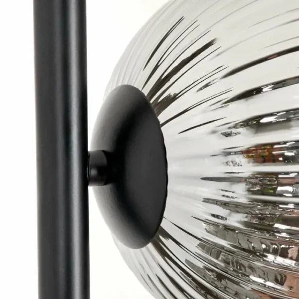 hofstein Lampadaire - Verre 15 cm Remaisnil Fumé, 5 lumières* Lampes Modernes