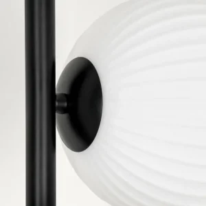 hofstein Lampadaire - Verre 15 cm Remaisnil Blanc, 6 lumières* Lampes Modernes
