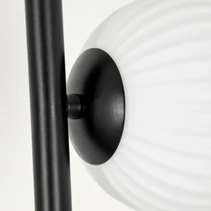 hofstein Lampadaire - Verre 12 cm Remaisnil Blanc, 5 lumières* Lampes Modernes