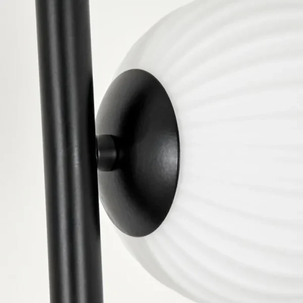 hofstein Lampadaire - Verre 12 cm Remaisnil Blanc, 5 lumières* Lampes Modernes