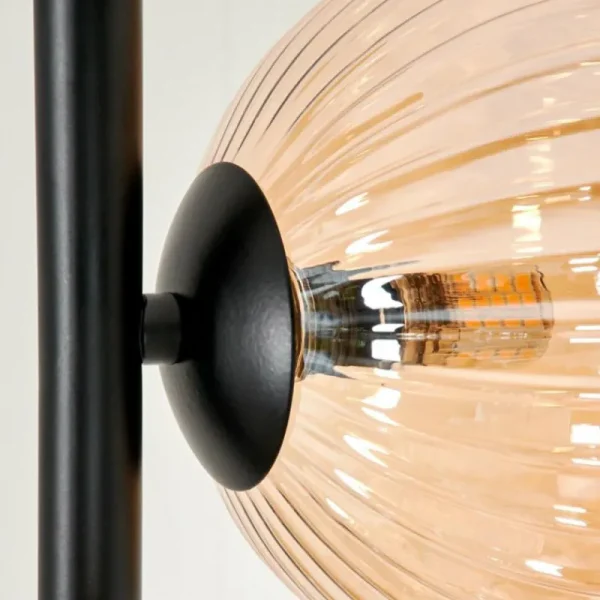 hofstein Lampadaire - Verre 15 cm Remaisnil Ambre, 5 lumières* Lampes Modernes