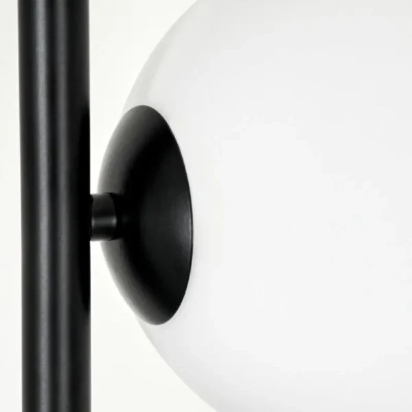 hofstein Lampadaire - Verre 15 cm Remaisnil Blanc, 6 lumières* Lampes En Verre