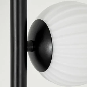 hofstein Lampadaire - Verre 10 cm Remaisnil Blanc, 6 lumières* Lampes En Verre
