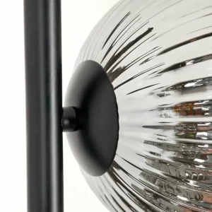 hofstein Lampadaire - Verre 15 cm Remaisnil Fumé, 3 lumières* Lampes Modernes