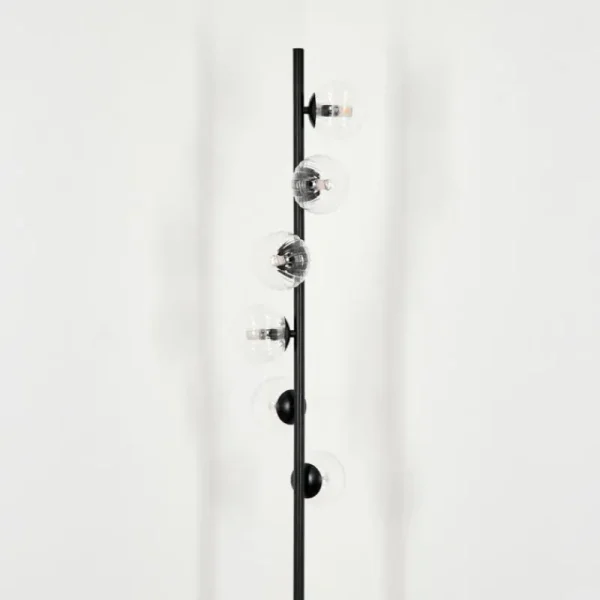 hofstein Lampadaire - Verre 10 cm Remaisnil Clair, 6 lumières* Lampes Modernes